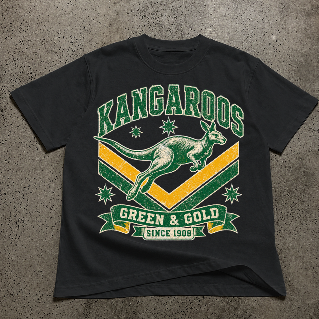 Kangaroos Green & Gold Since 1908 T-Shirt