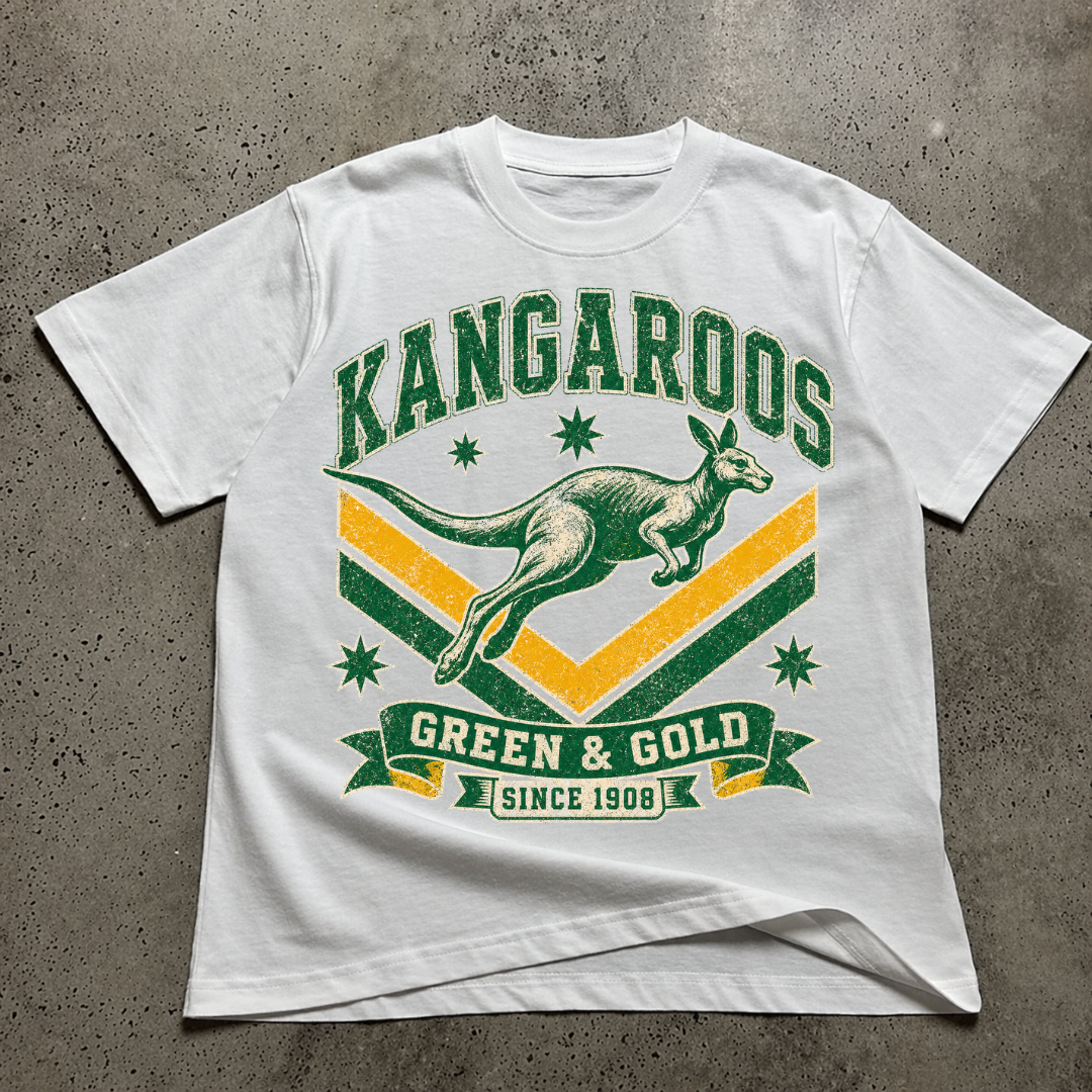 Kangaroos Green & Gold Since 1908 T-Shirt