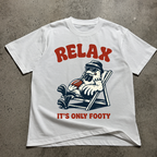 Relax It's Only Footy Rooster  T-Shirt