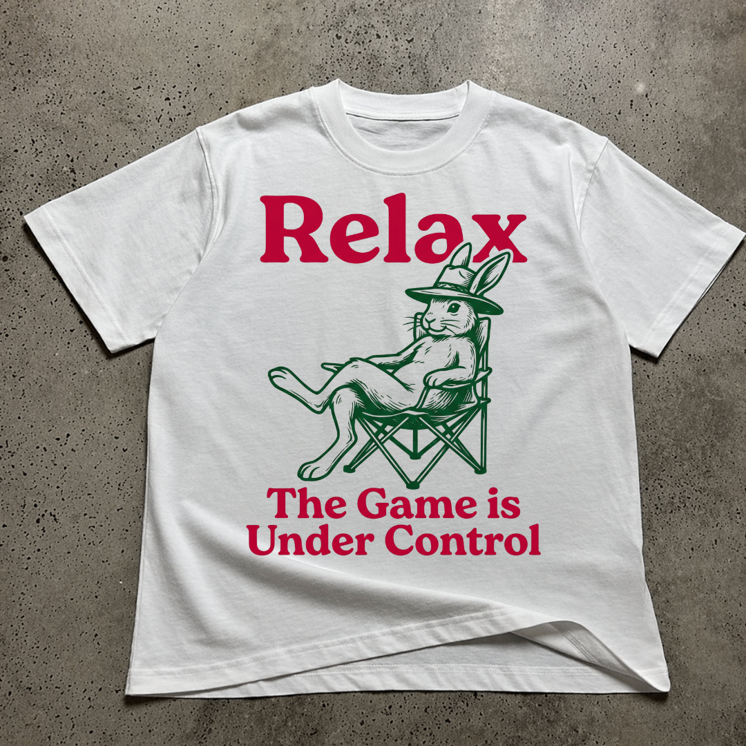 Relax The Game Is Under Control (Rabbit)  T-Shirt